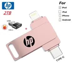 2TB Para iP/ho/ne 3 Em 1 usb OTG Tipo-C Disco flash 1TB 512GB 256GB 128GB Pendrive Dispositivo De Armazenamento Externo