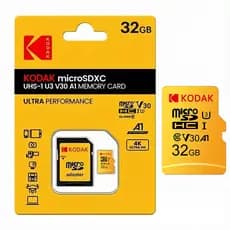 Cartão Micro SD Kodak 32GB V30 A1 4K Ultra HD Classe 10 TF De Alta Velocidade Com Adaptador Para Chamera CCTV