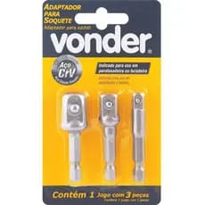 Adaptador p/ Soquetes Vonder Jogo c/ 3 Peças