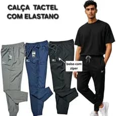 Calca Tactel Elastano Premium Esportivo Academia Calca de Treino
