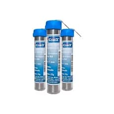 3x Tubo Solda Estanho 1mm 63x37 1.0mm C/ Fluxo - Cobix