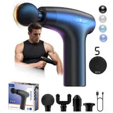 INOVA Massageador Muscular Elétrico Profissional Alta Frequência para Massagem Corporal Alívio de Dor Muscular