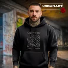 Blusa de Moletom Canguru Estampado Everything Algodão Confortável Frio