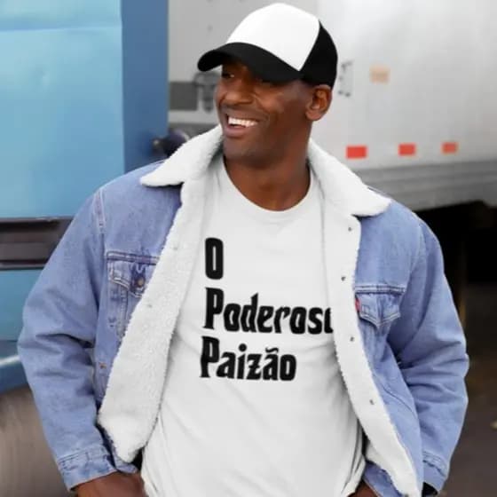 Camiseta Masculina O Poderoso Paizão 100% Algodão Dia dos Pais