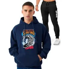 Kit Blusa + Calça Astronauta Surfista Space e Space Star 100% Algodao Tecido Algodão Camisa premium MPF