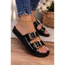 Sandália Feminina  Strass Plataforma Confortável Fashion Luxo Brilho