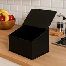 Caixa Porta-Pão em MDF Premium – Armazenamento Decorativo para Cozinha Moderna