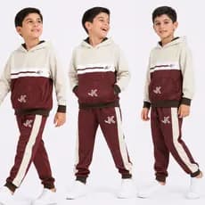 Conjunto Infantil Menino Inverno - Casaco e Calça Chimpa Flanelado