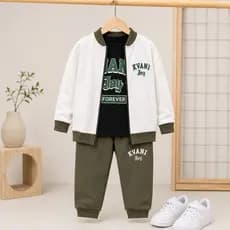 Conjunto De Inverno Para Menino 2 A 12 Anos - Roupa de Frio Masculina Infantil 3 Peças ou 2 Peças
