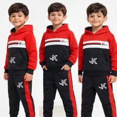 Moletom 2 Peças Tamanho 2 ao 16 Anos Inverno Casaco + Calça Masculino Quentinho Conjunto Esportivo