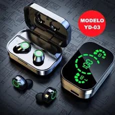 Fone De Ouvido Sem Fio Bluetooth 5.3 YD-03 Hifi Stereo Sports À Prova D'água Com Microfone