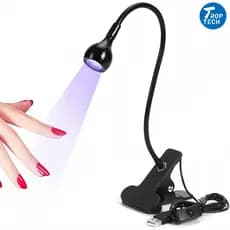 Mini Lâmpada Led USB De Mesa Com Clipe Flexível UV Para Unhas Trop
