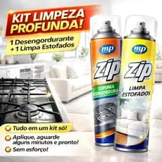 KIT Espuma Desengordurante + Limpa Estofado ZIP 300ml