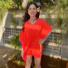 Saida De Praia Kimono Menina Infantil Piscina Pompom Varão Liz