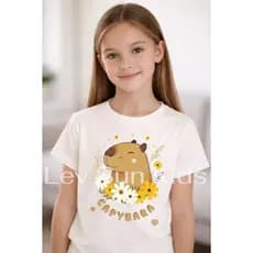 Camiseta Infantil Menina Off Estampada Blusa 100% algodão