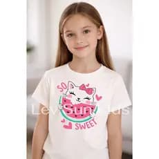 Blusa Infantil Feminina Camiseta Estampada Menina Algodão Confortável DTF
