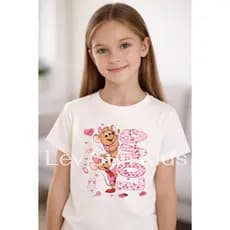 Blusa Infantil Feminina Camiseta Estampada Menina Algodão Confortável DTF