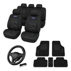 Kit Capa Banco + Tapete + Capa Volante Ecosport Focus Ka