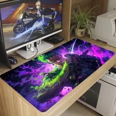 Mouse Pad One Piec Zoro Gamer Antiderrapante Grande Diversas Estampas Personalizado 70x35 cm