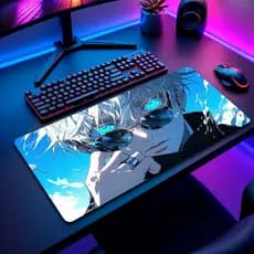 Mouse Pad Gamer Jujuts Kaise Antiderrapante Grande 70x35 80x35 90x40 90x50 cm Borda Costurada