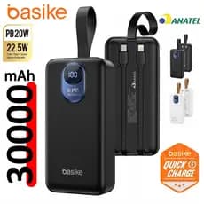 BASIEK Carregador Portátil Portátil Grande 30.000MAH-10.000MAH Universal Carregador 22,5W Com Displaya Visor
