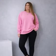 Moletom Careca Feminino Liso Sem Estampa Casaco De Frio 100% Algodão