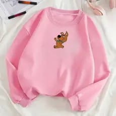 Moletom Blusa de Frio Casaco Feminino Estampas Minimalistas Em 100% Algodão Gola Careca Plus Size