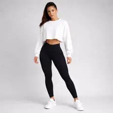 Moletom Cropped Feminino Conforto Premium Estilo Fitness Casual para Academia e Dia a Dia