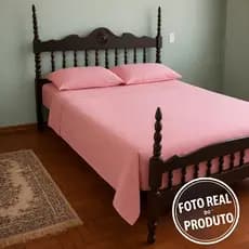 Jogo de Lençol 02, 03 e 04 Peças 400 Fios Cama Solteiro Casal Queen King Micropercal Ponto Palito