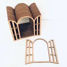 kit 10 Aplique Janela Mdf