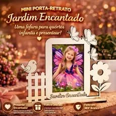 10 Lembracinha Mini Porta Retrato Jardim Encantado - Oferta