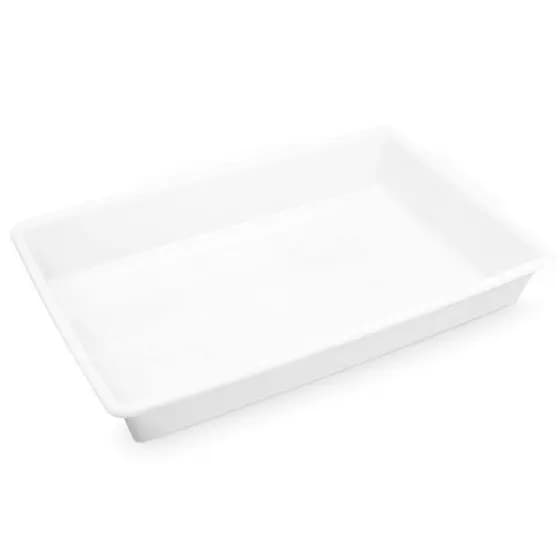 Bandeja de Plastico Profissional Retangular Branca 17 litros