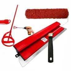 Kit Rolo Cabelo de Anjo 23cm + Desempenadeira em Aço Inox (Várias Medidas) + Misturador P/ Furadeira