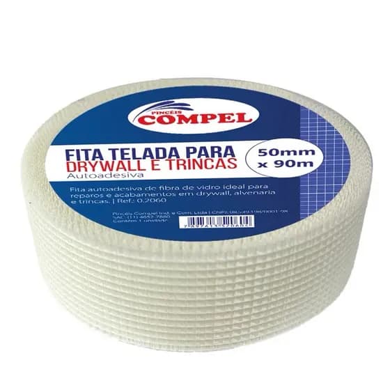 Fita Telada Premium Para Trincas e Draywall 50mm  (3 Tamanhos)