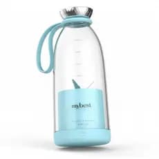 Mini Liquidificador Portátil USB 500ml 2 em 1 Garrafa Espremedor Recarregável Shake Suco Fitness Academia