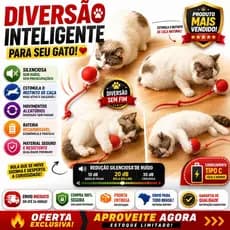 Brinquedo Inteligente Para Cães E Gatos De Estimação , Bola Rolante Automática , Elétrica Recarregável superloja