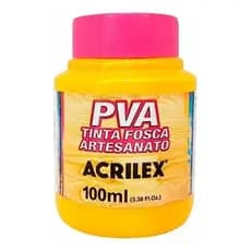 Tinta PVA Acrilex AMARELO OURO 505 100 ML Com 1 Unidades