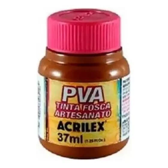 Tinta PVA Acrilex MARROM 531 37 ML Com 1 Unidade
