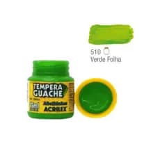 TINTA GUACHE TEMPERA 15 ML VERDE FOLHA ACRILEX UNIDADE