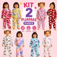 Pijama Infantil Fleece Hello Kitty - Unicórnio Ultra Soft Macio