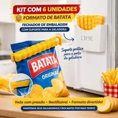 Kit 6 Prendedores para Embalagens French Fries