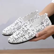 Sapatos de pano antigos de pequim masculinos na moda respirável preguiçoso sapatos casuais de sola macia trabalho desliz