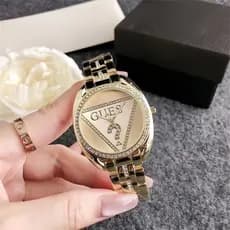 Luz de luxo senhoras relógio elegante requintado à prova dwaterproof água banda aço quartzo feminino All-Match Dial diár