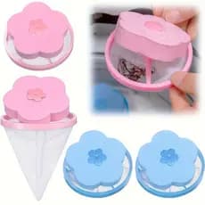 8 Pcs Filtro Coletor Tira Pelos E Fiapos Flutuante Para Máquinas De Lavar/Lavadoura Roupa Limpa Casa