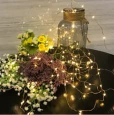 Fio De Fada 2M Com Luzes Led Fada Para Decoração De Casa e Natal Festa