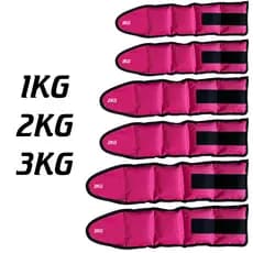Kit 3 Pares de Caneleira de Peso Para Perna de 1kg 2kg 3kg Reforçada Tornozeleira Profissional
