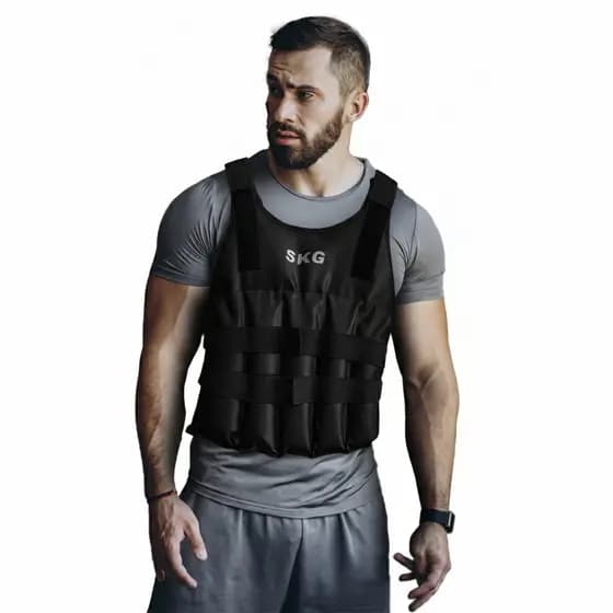 Colete De Carga Peso 5kg Regulavel Tamanho Unico Funcional Treino de Força Barra Flexão Crossfit