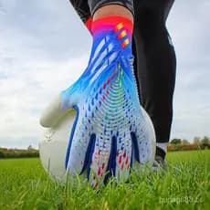 Luvas de Goleiro Respiráveis e Antiderrapantes em Látex com Design de Osso HG35