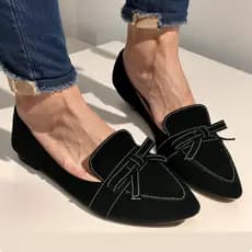 Sapatilha Feminina Mocassim Feminino Rasteirinha Rasteira Casual Bico Fino Moda Leve Confortável