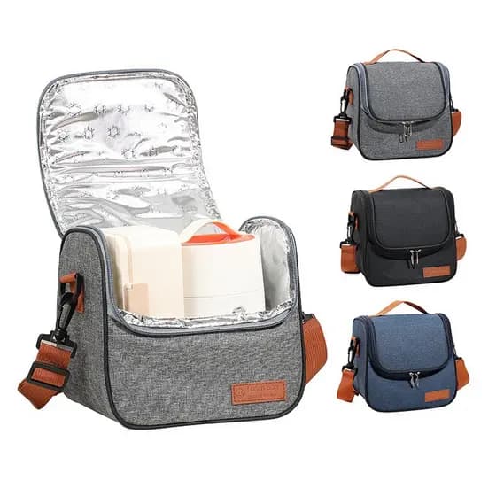 Bolsa Térmica Com Alça Feminina Masculina Marmita Lanche Bebida Lancheira Portátil Trabalho Fitness